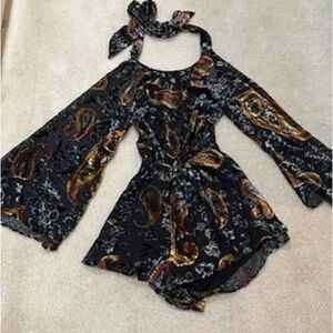 Lioness Black Floral Dress